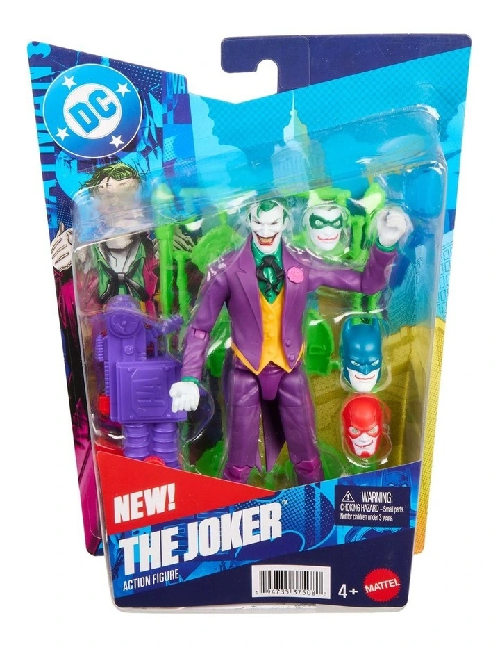 DC Premier 6.5 Inch The Joker Action Figure Series 1 Chatter Teeth Weapon image 1