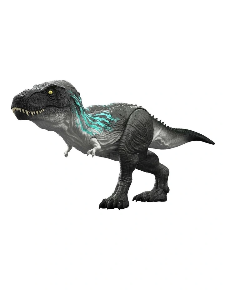 Jurassic World Muscle Madness Tyrannosaurus Rex Action Figure, T-Rex with Grow Feature & Roar image 6