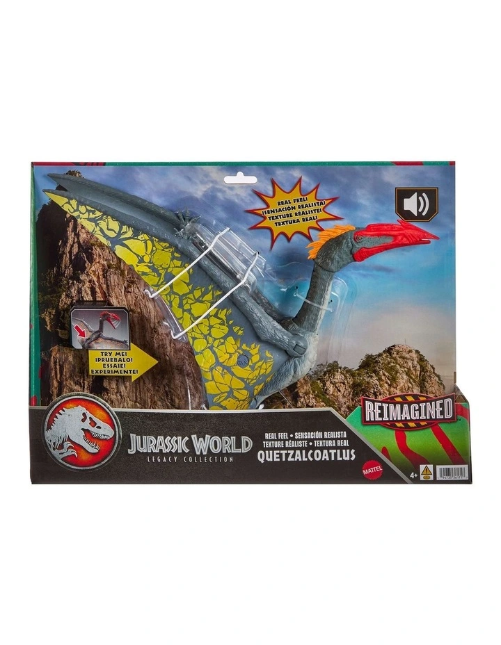Jurassic World Legacy Collection Reimagined Real Feel Quetzalcoatlus Dinosaur Figure, Chomp & Roar image 1