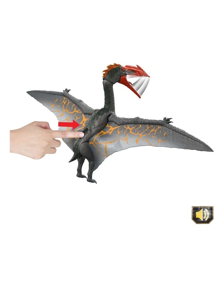Jurassic World Legacy Collection Reimagined Real Feel Quetzalcoatlus Dinosaur Figure, Chomp & Roar image 4