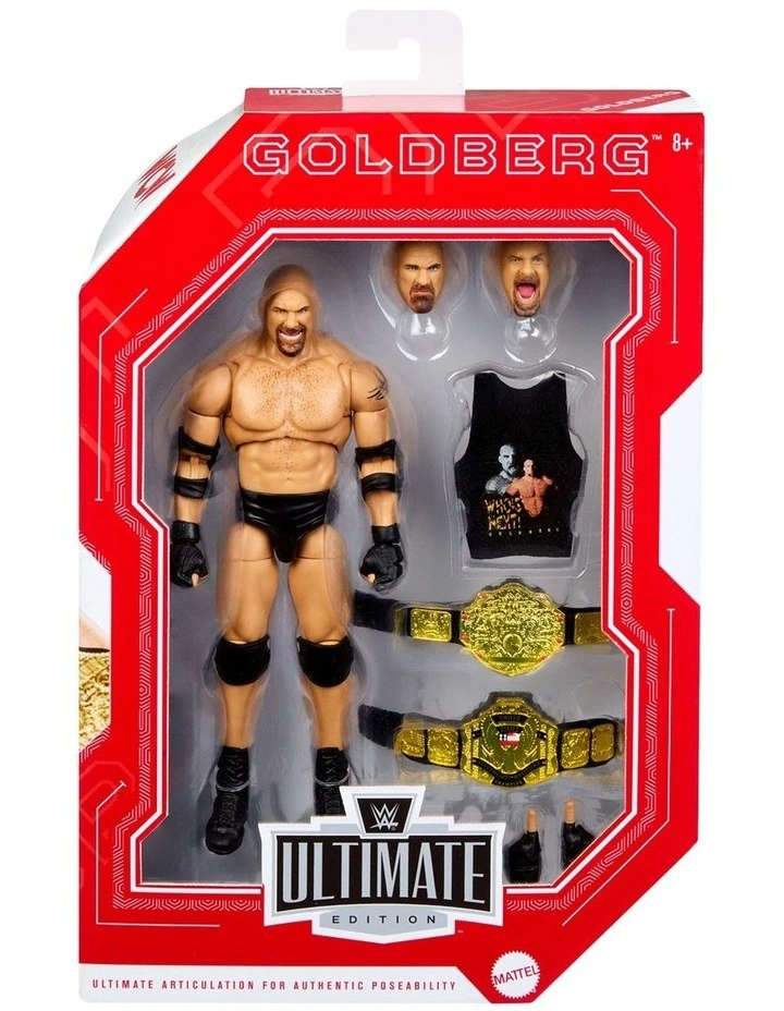 WWE Ultimate Edition Monday Night War Goldberg Action Figure & Accessories Collectible Set image 1