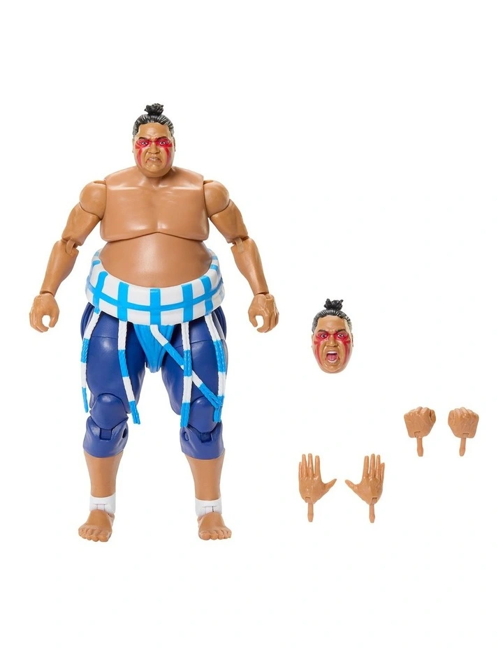 WWE x Street Fighter Yokozuna Action Figure & Accessories, 6-inch Collectible E Honda Mashup Set image 2
