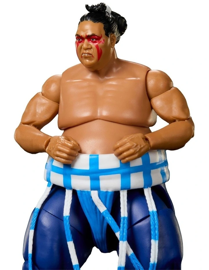 WWE x Street Fighter Yokozuna Action Figure & Accessories, 6-inch Collectible E Honda Mashup Set image 4