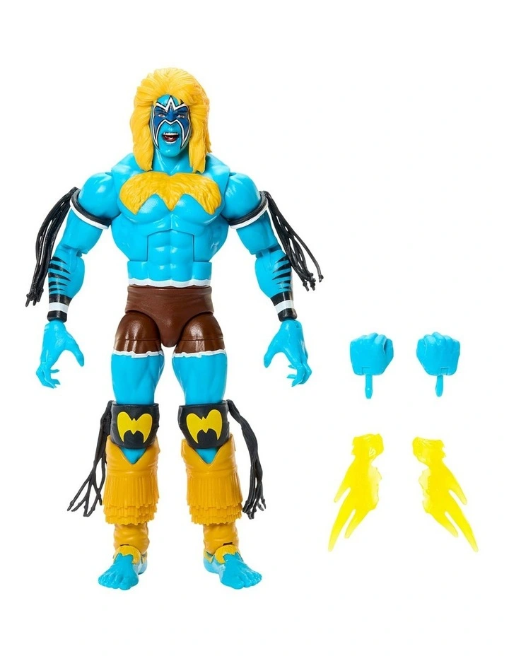 WWE x Street Fighter Ultimate Warrior Action Figure & Accessories, 6-inch Collectible Player 2 Mashup Set image 2