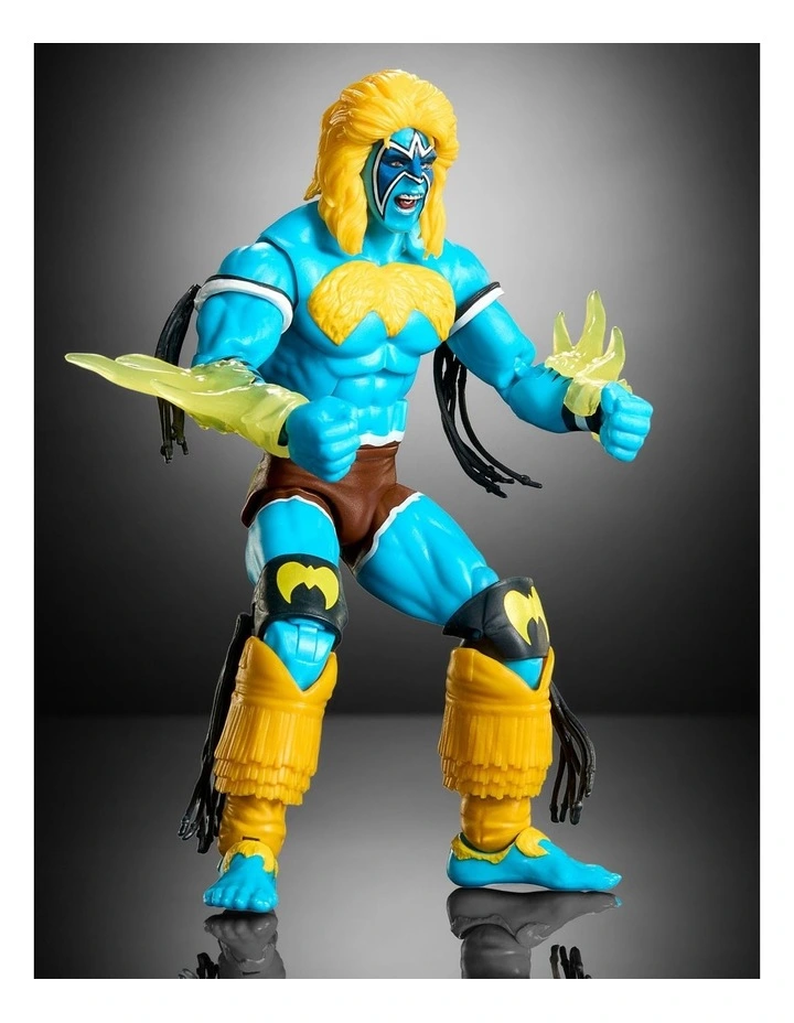 WWE x Street Fighter Ultimate Warrior Action Figure & Accessories, 6-inch Collectible Player 2 Mashup Set image 3