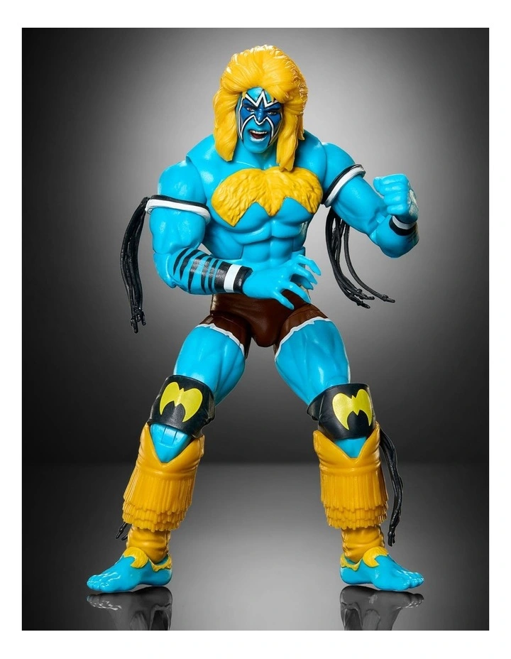 WWE x Street Fighter Ultimate Warrior Action Figure & Accessories, 6-inch Collectible Player 2 Mashup Set image 4