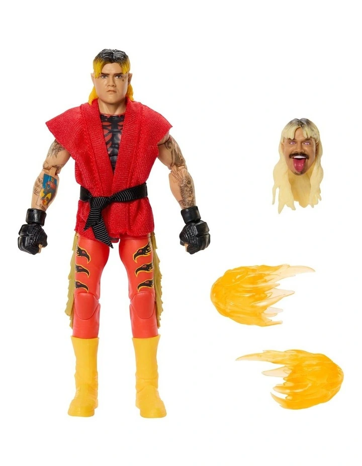 WWE x Street Fighter Dominik Mysterio Action Figure & Accessories, 6-inch Collectible Ken Mashup Set image 2