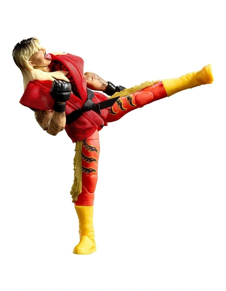 WWE x Street Fighter Dominik Mysterio Action Figure & Accessories, 6-inch Collectible Ken Mashup Set image 3