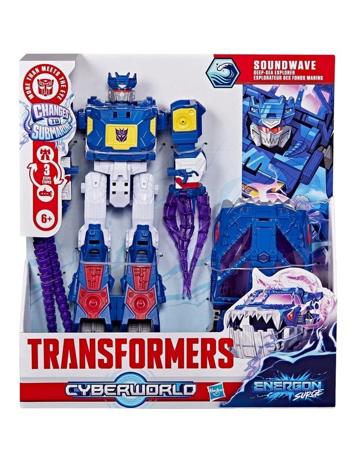 Transformers CYBERWORLD Energon Surge Soundwave Deep Sea Explorer image 1