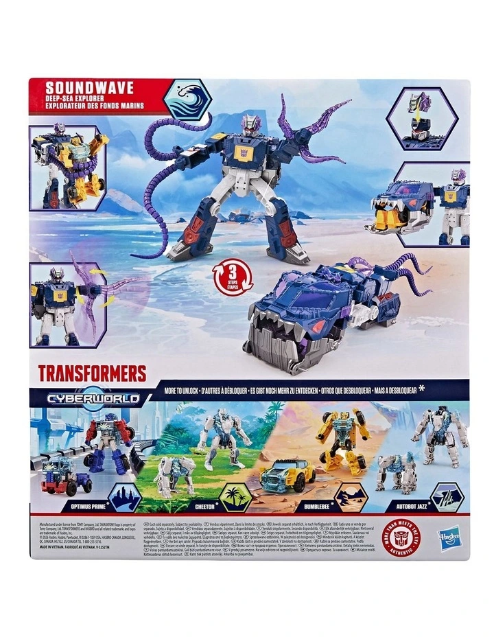 Transformers CYBERWORLD Energon Surge Soundwave Deep Sea Explorer image 3