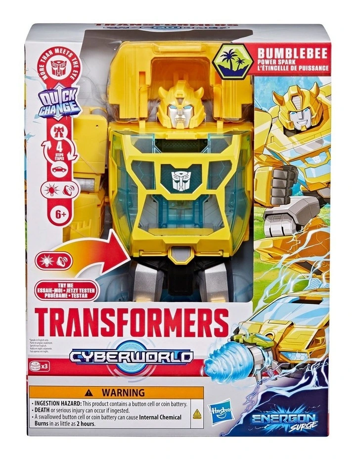 Transformers CYBERWORLD Energon Surge Bumblebee Power Spark image 1