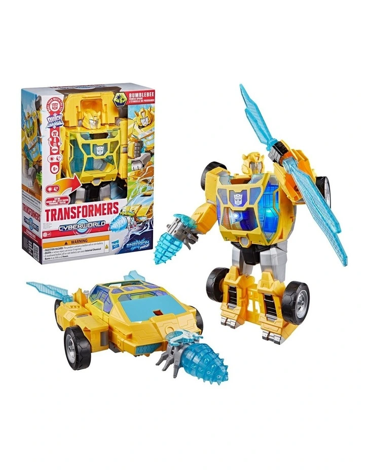 Transformers CYBERWORLD Energon Surge Bumblebee Power Spark image 2
