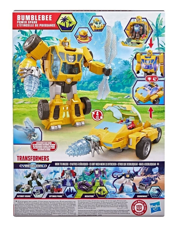 Transformers CYBERWORLD Energon Surge Bumblebee Power Spark image 3