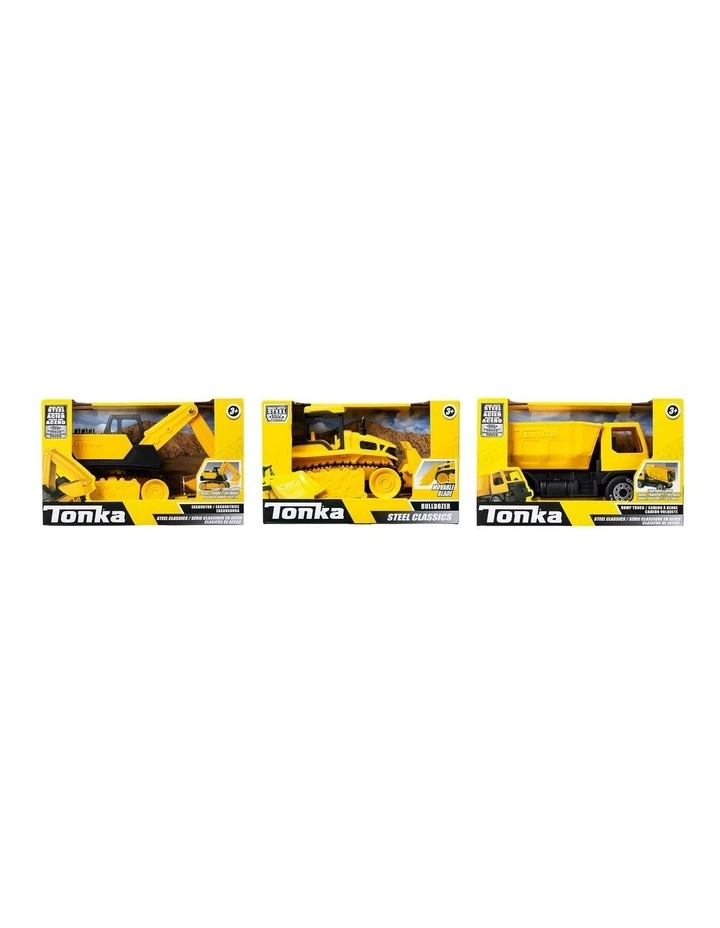 Tonka Steel Classics Assortment (Dump Truck, Bulldozer, or Excavator) image 1