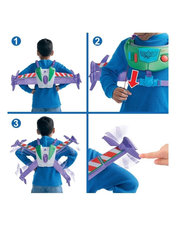 Disney and Pixar Toy Story 5 Hi-Tech Space Ranger Jetpack, Kids Role Play Gear with Lights & Sounds image 4
