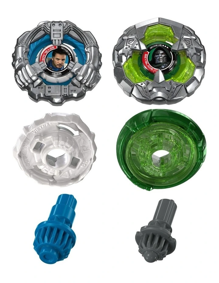 Beyblade X and Marvel Collab Doctor Doom 0-80LO vs. Mister Fantastic 9-65A image 3