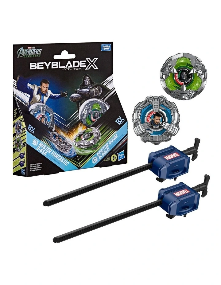 Beyblade X and Marvel Collab Doctor Doom 0-80LO vs. Mister Fantastic 9-65A image 5