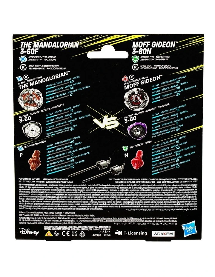 X And Star Wars Collab The Mandalorian 3-60F Vs. Moff Gideon 3-80N image 3