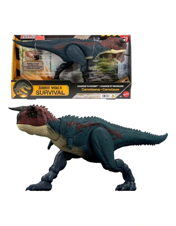 Charge N Chomp Carnotaurus Running Roaring Dinosaur Figure image 1