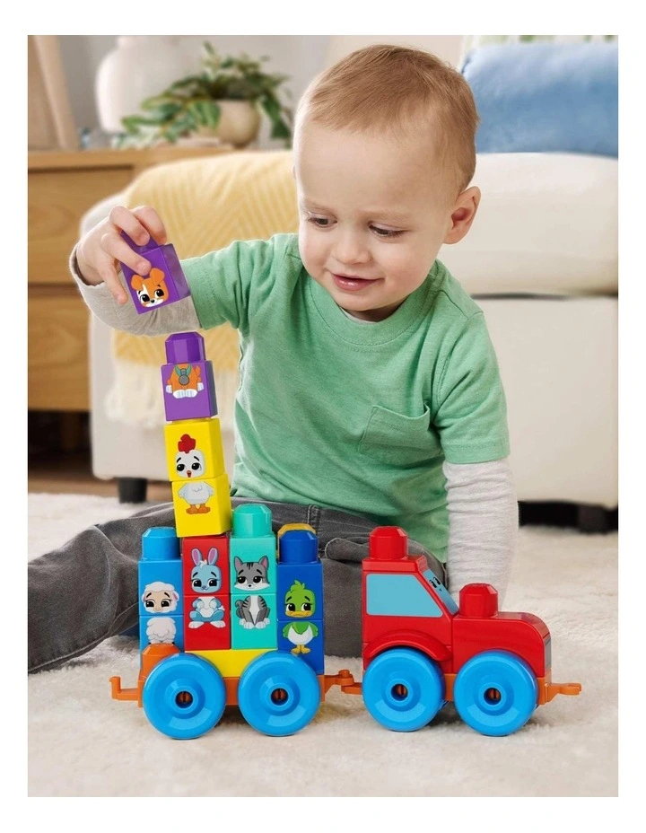 First Builders Build And Match Animal Tractor Block image 4