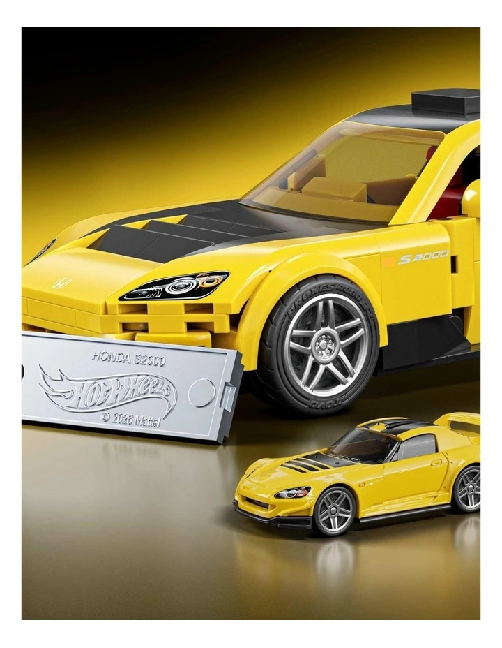 Mattel Brick Shop Hot Wheels 07 Honda S2000 Building Toy Kit image 2