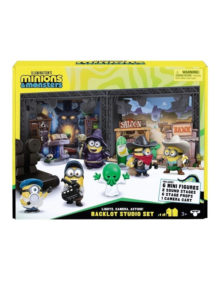 ILLUMINATION'S MINIONS & MONSTERS BACKLOT STUDIO SET image 1