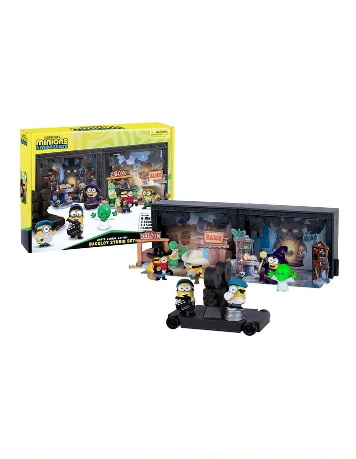 ILLUMINATION'S MINIONS & MONSTERS BACKLOT STUDIO SET image 2