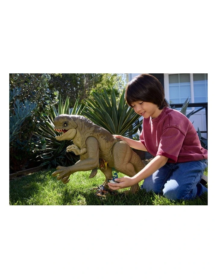 Jurassic World Rebirth Super Colossal Distortus Rex Dinosaur Figure, 31 Inch, Swallows Minis image 3
