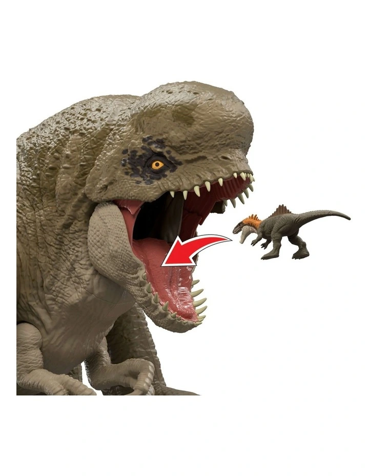 Jurassic World Rebirth Super Colossal Distortus Rex Dinosaur Figure, 31 Inch, Swallows Minis image 5