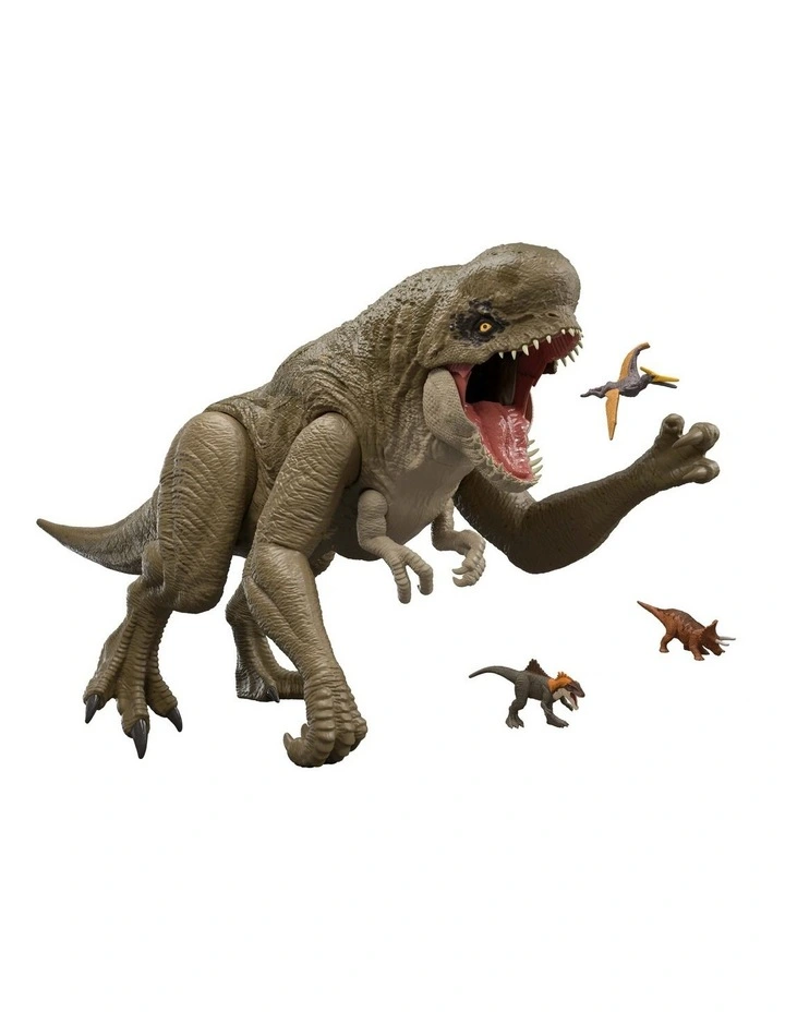Jurassic World Rebirth Super Colossal Distortus Rex Dinosaur Figure, 31 Inch, Swallows Minis image 6