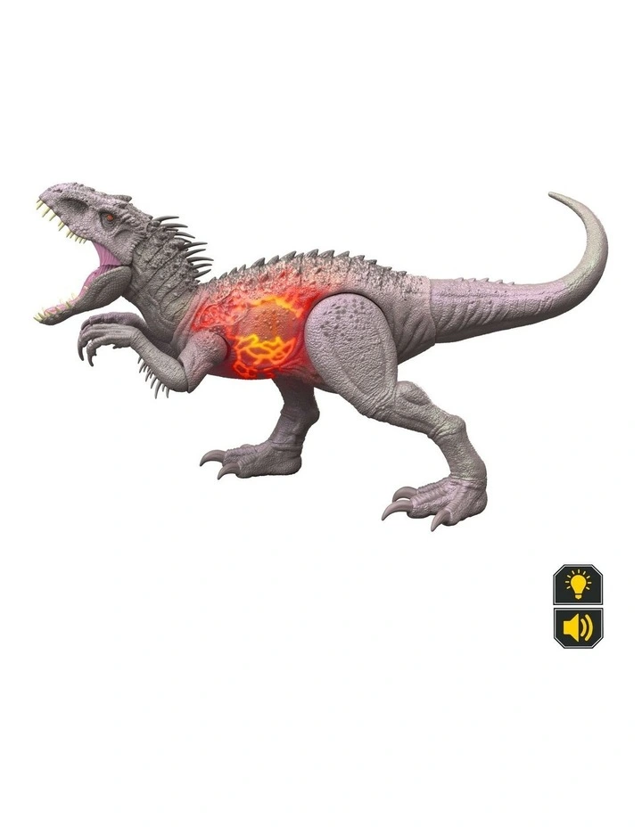 Jurassic World Ultimate Damage Indominus Rex Dinosaur Figure, Lights & Sounds & Attack image 5