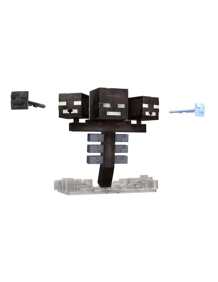 Mattel Minecraft Wither Figure with Lights, Sounds, 2 Accessories & Pixelated Design image 4