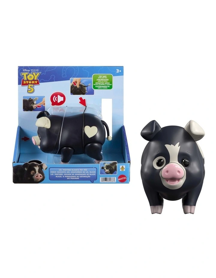 Toy Story 5 Lil Partner Blazes Pet Pig Feature Figure with Sounds image 1