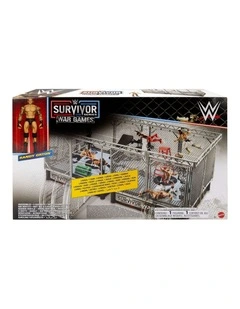 WWE Survivor War Games Playset with Randy Orton Action Figure, 2 Rings, Cage & 5 Accessories
