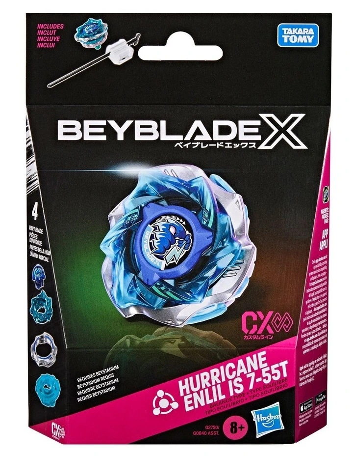 Beyblade X Hurricane Enlil IS 7-55T CX Infinity Starter Pack Set image 1
