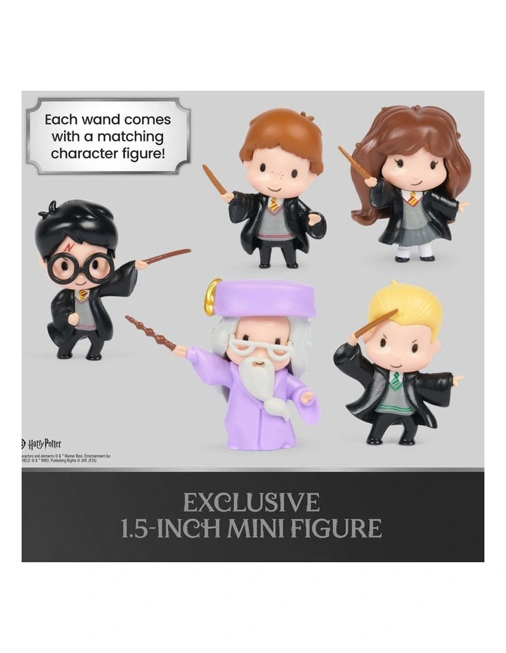 Wizarding World Harry Potter, 25 Years of Magic Magical Collector Mystery Wand with Display Stand and Character Figures image 5