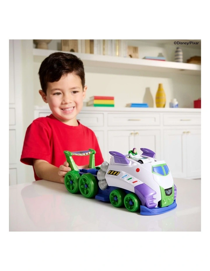Superstar Speeders Disney and Pixar Hi-Tech Buzz Lightyear Launcher and Die-Cast Vehicle Toy image 2