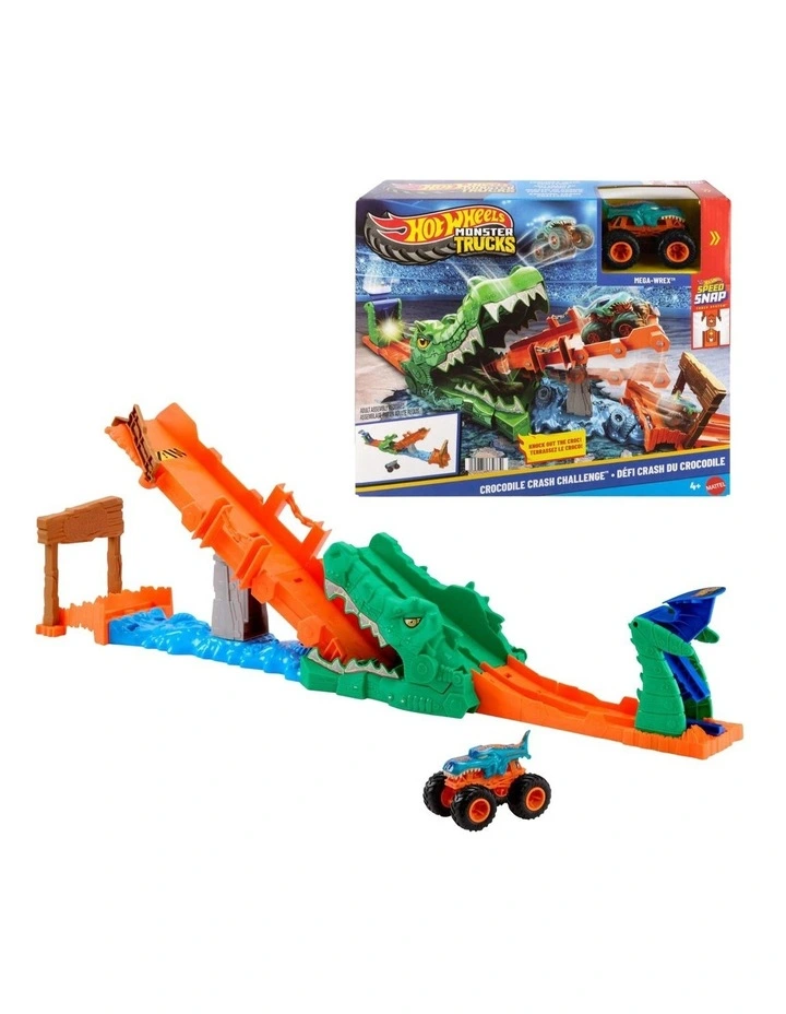 Monster Trucks Crocodile Crash Challenge Playset image 1