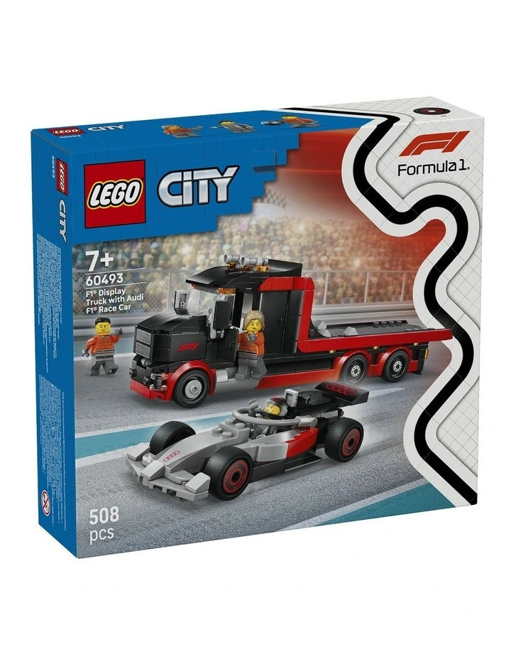 City F1 Display Truck with Audi F1 Race Car 60493 image 1