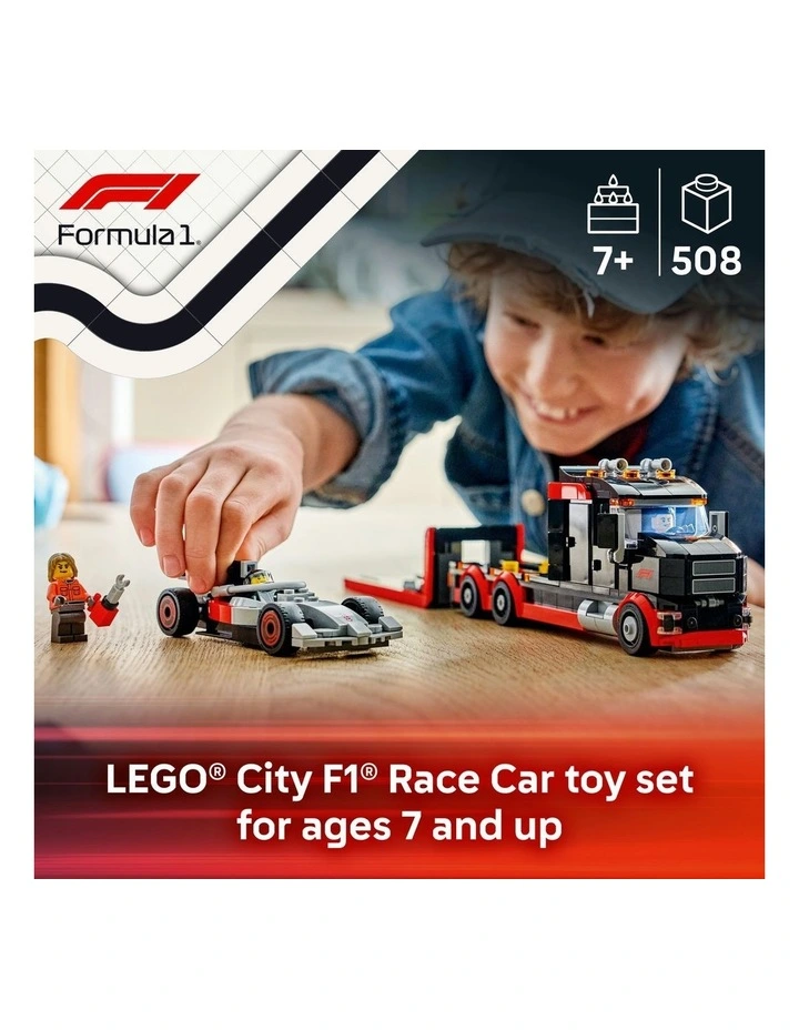 City F1 Display Truck with Audi F1 Race Car 60493 image 2