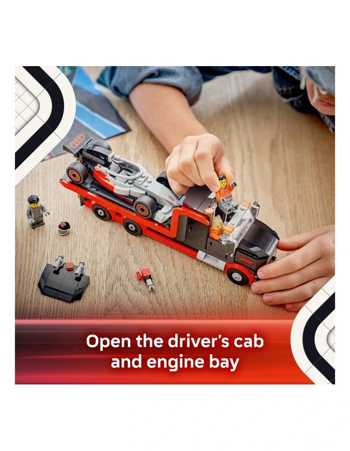 City F1 Display Truck with Audi F1 Race Car 60493 image 4