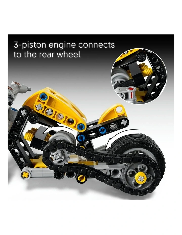 Technic Yellow Motorbike 42225 image 4