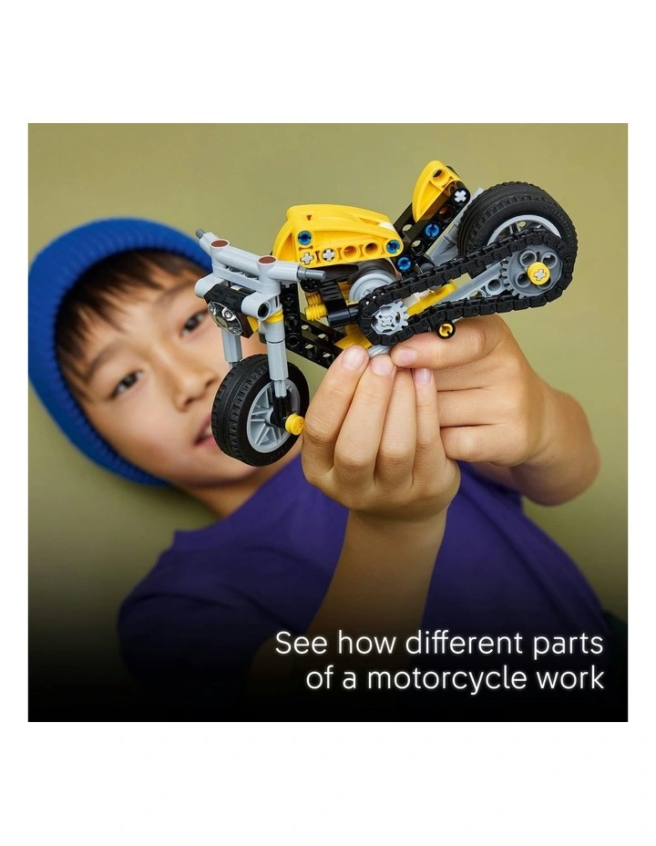 Technic Yellow Motorbike 42225 image 5
