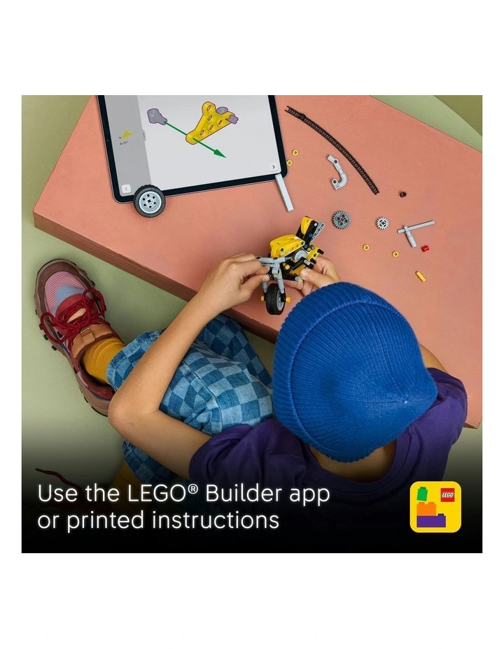 Technic Yellow Motorbike 42225 image 6