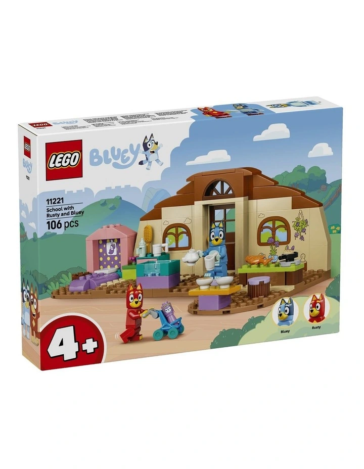 School With Rusty And Bluey Building Toys 11221 image 1