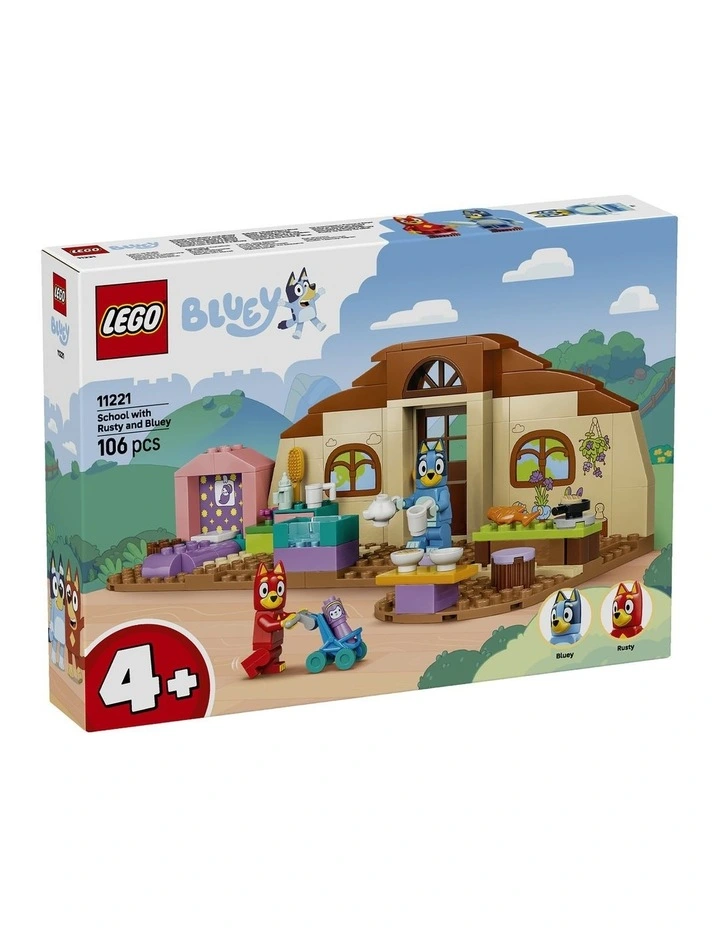 School With Rusty And Bluey Building Toys 11221 image 1