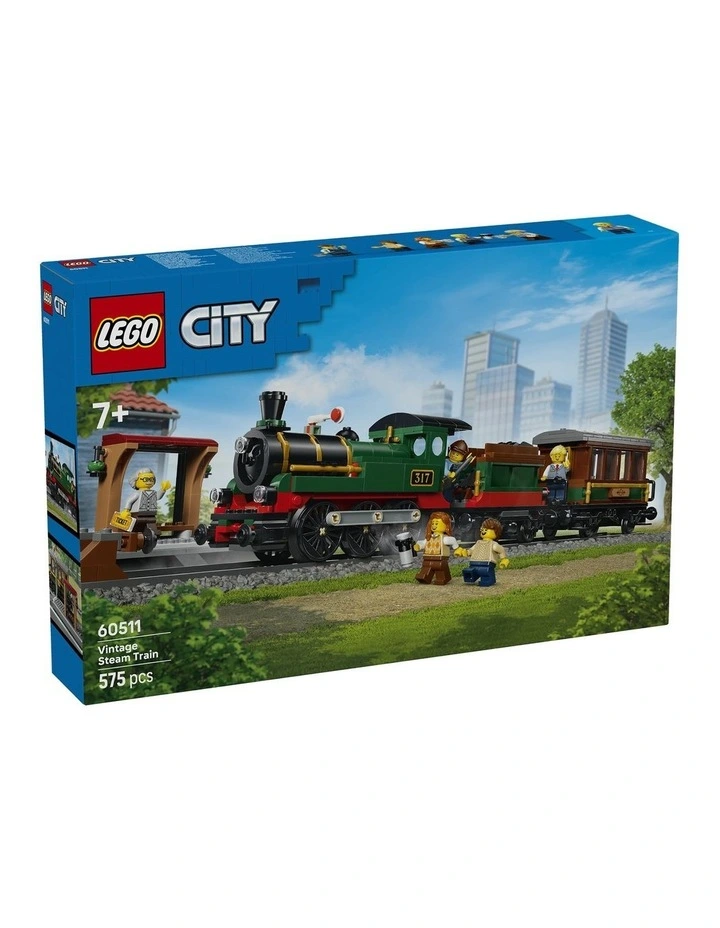 City Vintage Steam Train Building Set 60511 image 1