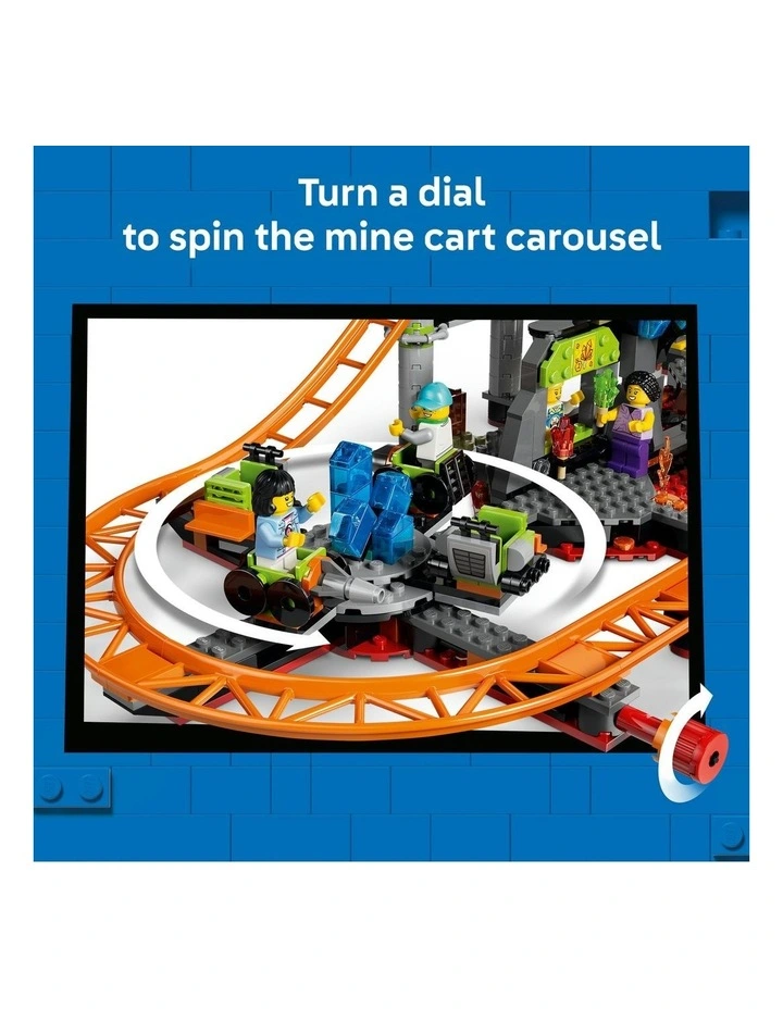 City Lava Land Roller Coaster Park Building Set 60501 image 4