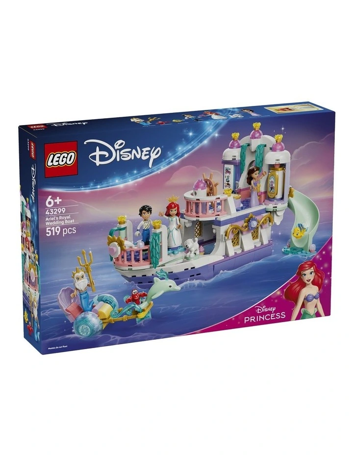 Disney Princess Ariel's Royal Wedding Boat Building Toy 43299 image 1