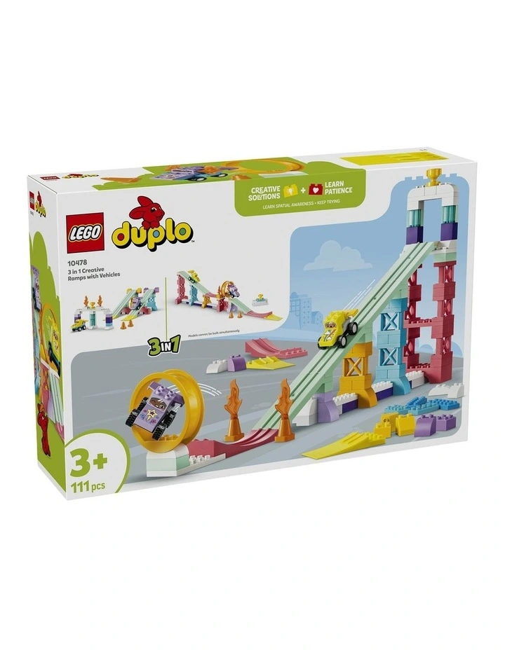 Duplo Town 3 in 1 Creative Ramps With Vehicles 10478 image 1